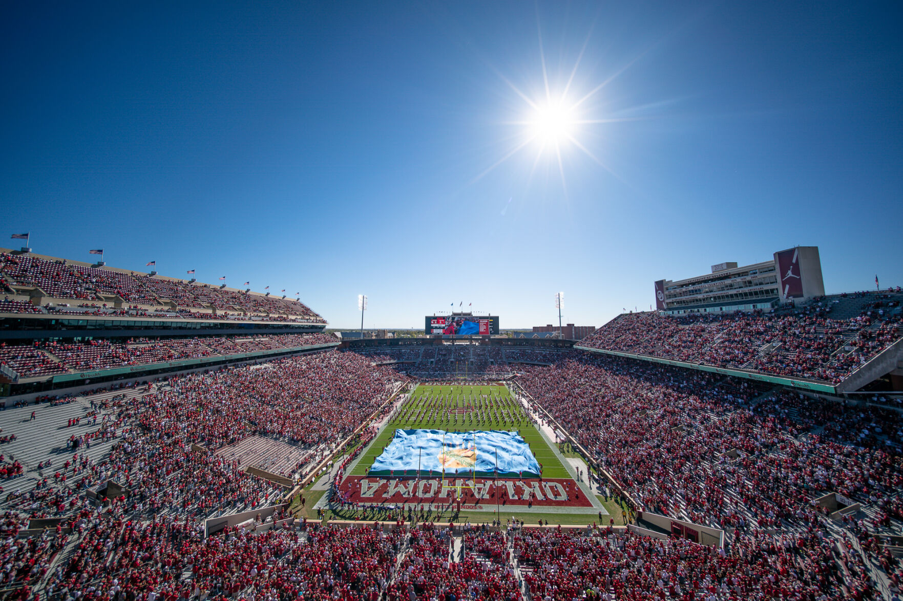 Pride of Oklahoma and Oklahoma state flag